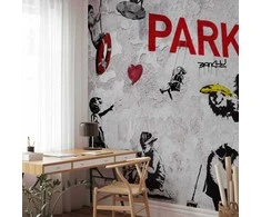 Artgeist Fototapetas - [Banksy] Graffiti Diveristy