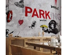 Artgeist Fototapetas - [Banksy] Graffiti Diveristy