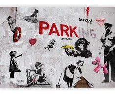 Artgeist Fototapetas - [Banksy] Graffiti Diveristy