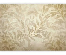Artgeist Fototapetas - Botanical Motif with Leaves and Vines in Sand Colors