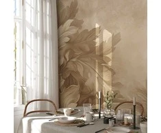 Artgeist Fototapetas - Carved Baroque Ornaments: Rich Composition in Sepia Colors