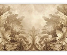 Artgeist Fototapetas - Carved Baroque Ornaments: Rich Composition in Sepia Colors
