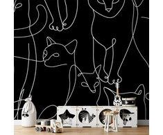 Artgeist Fototapetas - Cat Habits - First Variant