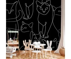 Artgeist Fototapetas - Cat Habits - First Variant