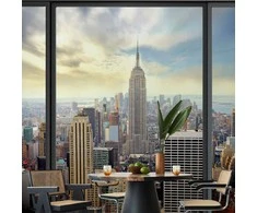 Artgeist Fototapetas - City behind glass