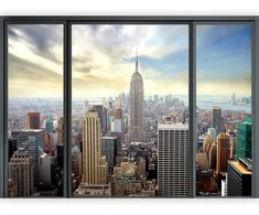 Artgeist Fototapetas - City behind glass