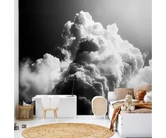 Artgeist Fototapetas - Clouds Like from Dreams: Let the Sun Illuminate Your Day – A Visual Feast