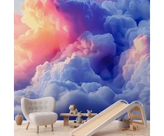 Artgeist Fototapetas - Clouds Like Painted: Artistic Brushes of Dawn Painting the Sky