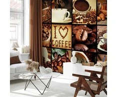 Artgeist Fototapetas - Coffee - Collage