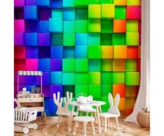 Artgeist Fototapetas - Colourful Cubes
