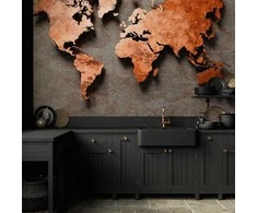 Artgeist Fototapetas - Copper Map