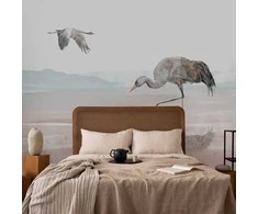 Artgeist Fototapetas - Cranes Over the Water