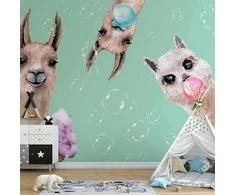 Artgeist Fototapetas - Crazy Llamas