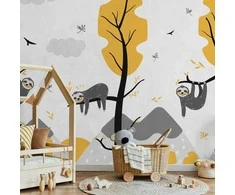 Artgeist Fototapetas - Cute Sloths