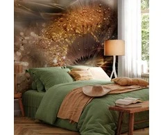 Artgeist Fototapetas - Dandelions' World (Gold)