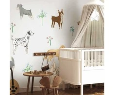 Artgeist Fototapetas - Doggies - a Subtle Illustration for Children