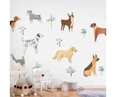 Artgeist Fototapetas - Doggies - a Subtle Illustration for Children