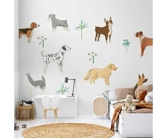 Artgeist Fototapetas - Doggies - a Subtle Illustration for Children