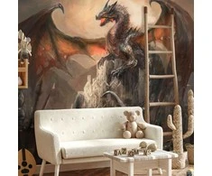 Artgeist Fototapetas - Dragon castle