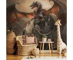 Artgeist Fototapetas - Dragon castle