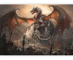 Artgeist Fototapetas - Dragon castle