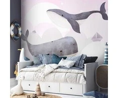 Artgeist Fototapetas - Dream Of Whales - Second Variant