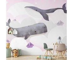 Artgeist Fototapetas - Dream Of Whales - Second Variant