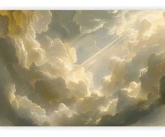 Artgeist Fototapetas - Enchanting Play of Colors Against a Backdrop of Clouds