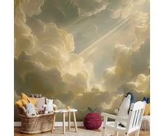 Artgeist Fototapetas - Enchanting Play of Colors Against a Backdrop of Clouds