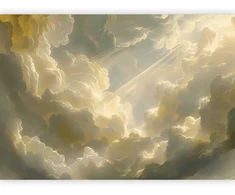 Artgeist Fototapetas - Enchanting Play of Colors Against a Backdrop of Clouds