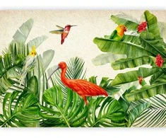 Artgeist Fototapetas - Exotic Birds - Third Variant