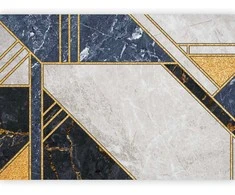 Artgeist Fototapetas - Expressive Pattern in Gold and Garnet
