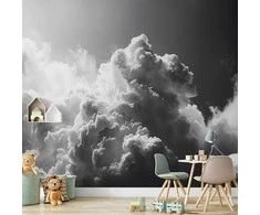 Artgeist Fototapetas - Extraordinary Phenomenon: The Sun Illuminating Dark Clouds