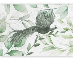 Artgeist Fototapetas - Flight of a Peacock - Third Variant