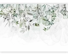 Artgeist Fototapetas - Foggy Nature - Žalias