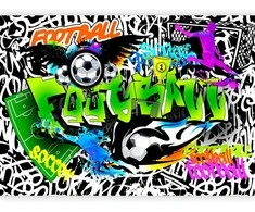 Artgeist Fototapetas - Football Graffiti