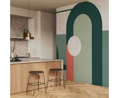 Artgeist Fototapetas - Geometric Pattern With Marble Motif