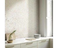Artgeist Fototapetas - Geometric Pattern Shades of Gold and Marble Stone