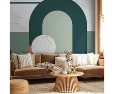 Artgeist Fototapetas - Geometric Pattern With Marble Motif