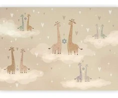 Artgeist Fototapetas - Giraffes in Love