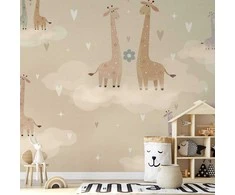 Artgeist Fototapetas - Giraffes in Love