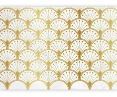 Artgeist Fototapetas - Gold and Marble Art Deco-inspired Pattern