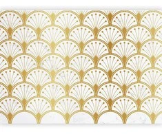 Artgeist Fototapetas - Gold and Marble Art Deco-inspired Pattern