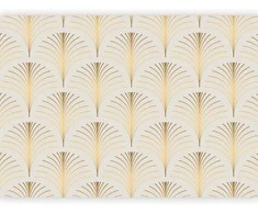 Artgeist Fototapetas - Gold Linear Pattern on Marble Background