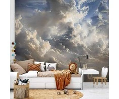 Artgeist Fototapetas - Golden Reflections on Clouds Foretelling Dusk
