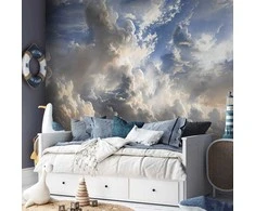 Artgeist Fototapetas - Golden Reflections on Clouds Foretelling Dusk