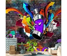 Artgeist Fototapetas - Graffiti: Colourful attack