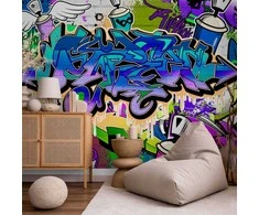 Artgeist Fototapetas - Graffiti: violet theme