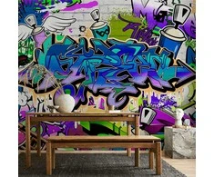 Artgeist Fototapetas - Graffiti: violet theme