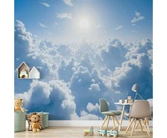 Artgeist Fototapetas - Heavenly Calm: Warm Rays of the Sun